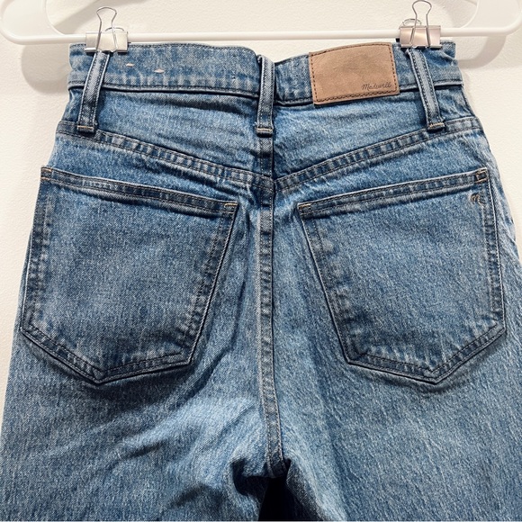 MADEWELL The Perfect Vintage Wide-Leg Crop Jean in Medium/Dark Wash - Size 23 - Picture 9 of 11